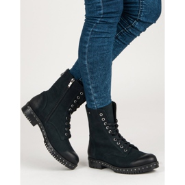 Marinblå läderarbetare från VINCEZA 2