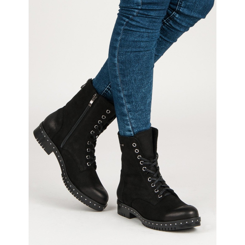 Svarta läderarbetare VINCEZA 2