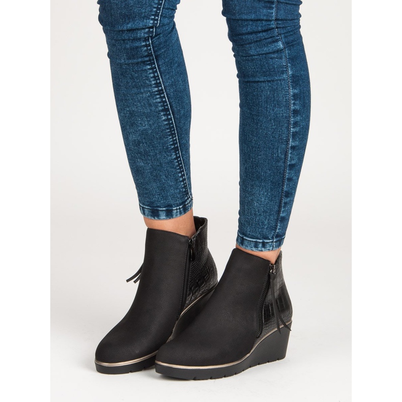 Filippo Svarta kilstövlar 1