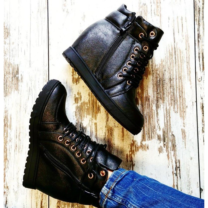 J. Star Snygga bundna sneakers svart 2