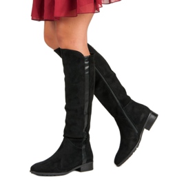 Filippo Damkängor i mocka svart 2