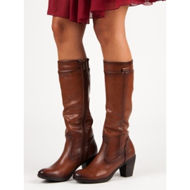 Stövlar på vinceza-stolpen brun 1