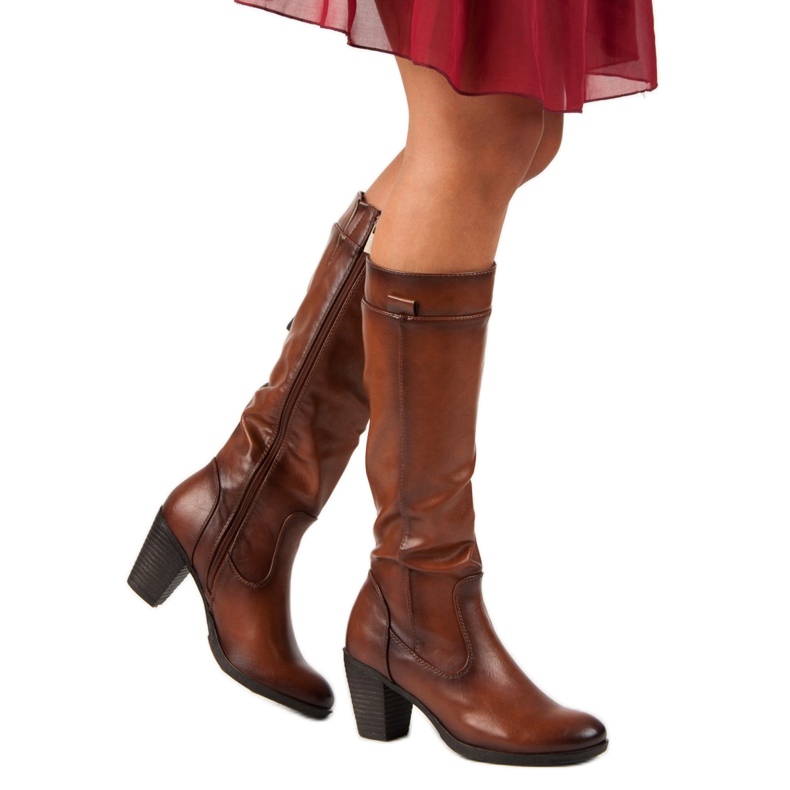 Stövlar på vinceza-stolpen brun 2