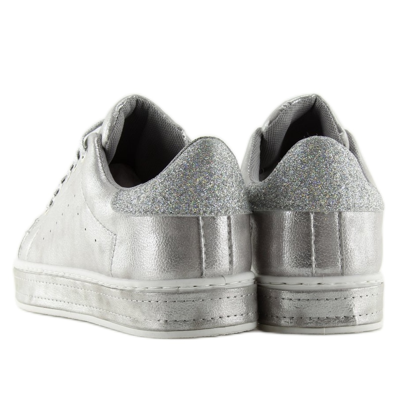 Silver damsneakers K-301 Silver grå 1