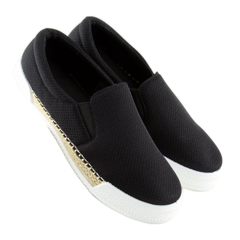 Sneakers slip-on svart 15691A Svart 1