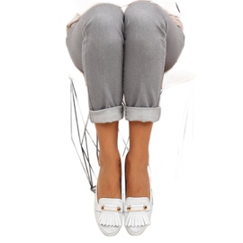 Vintage Loafers 3052 Vit 1