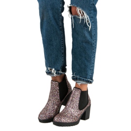 Corina Trendiga Jodhpur -stövlar violett 2