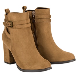 Corina Eleganta högklackade stövlar brun 1