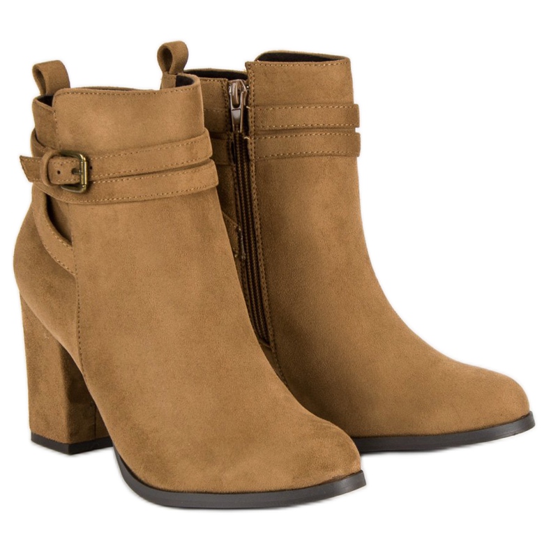 Corina Eleganta högklackade stövlar brun 1