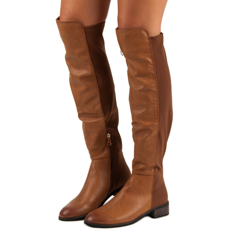 Corina Bruna stövlar ovanför knäet 1