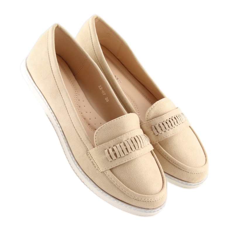 Beige loafers dam 22-07 Beige 2