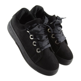 Svarta sneakers med band H99-23 Svart 2