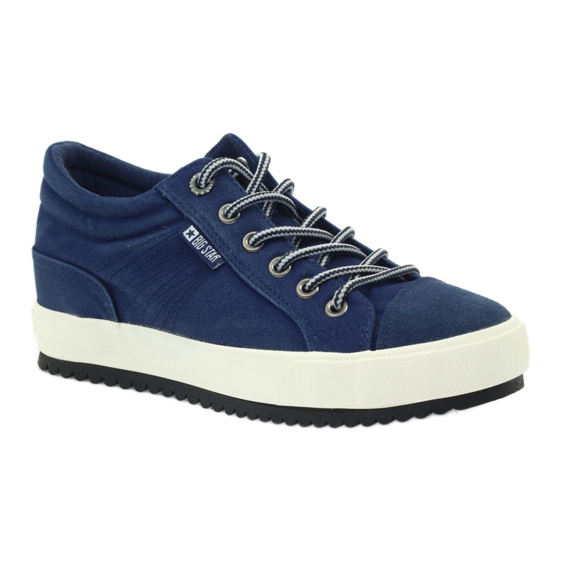 Big Star 274502 wedge sneakers marinblå 1