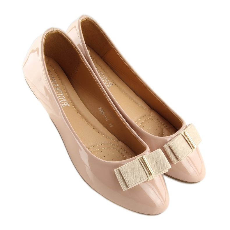 Beige ballerina dam 9988-130 Naken 1
