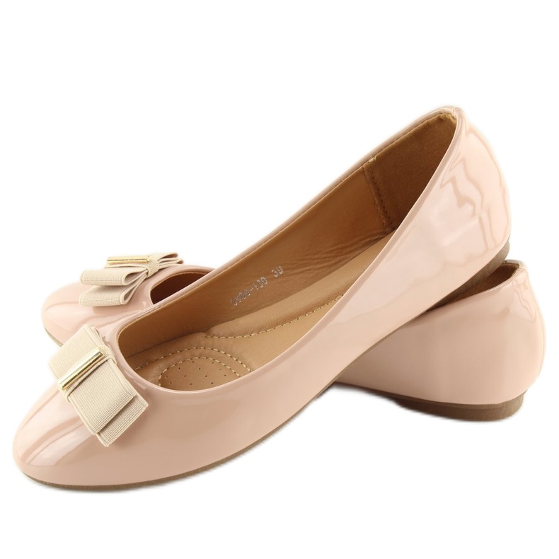 Beige ballerina dam 9988-130 Naken 2