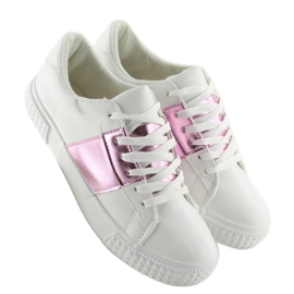 Damsneakers vita och rosa M896 VIT / ROSA purpur 1