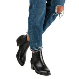 Corina Svarta Chelsea boots med höga klackar 2