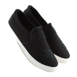 Sneakers slip-on svart BL126P Svart 2