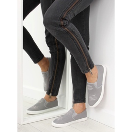 Grå slip-on sneakers BL126P Grå 1