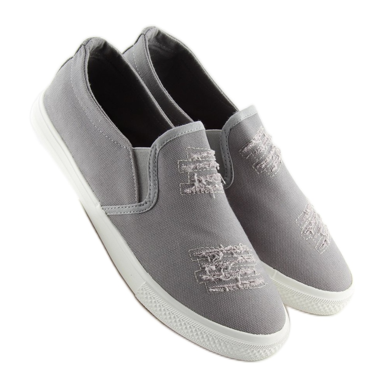 Grå slip-on sneakers BL126P Grå 2