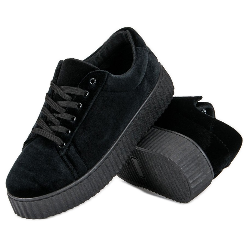 McKey Velour Creepers Sneakers svart 2