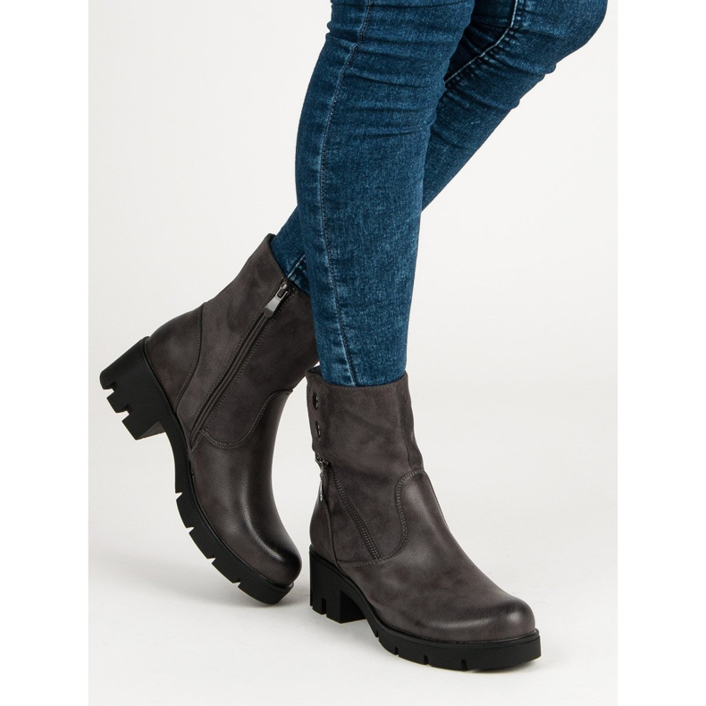 Filippo Bekväma stövlar med skydd grå 1