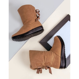 Varma snöstövlar med dragkedja grön 1