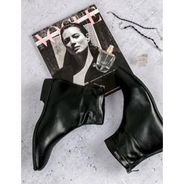 Svarta fotkängor med dragkedja 1