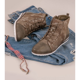 Vinceza Sneakers över ankeln Moro grön 1