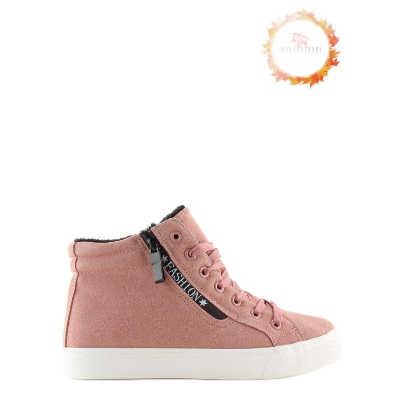Rosa varma ankelsneakers W-3072 1