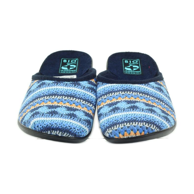 Adanex tofflor 23557 norsk tröja marinblå blå orange 4