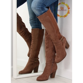 Bruna höga klackar 103-GG khaki 1