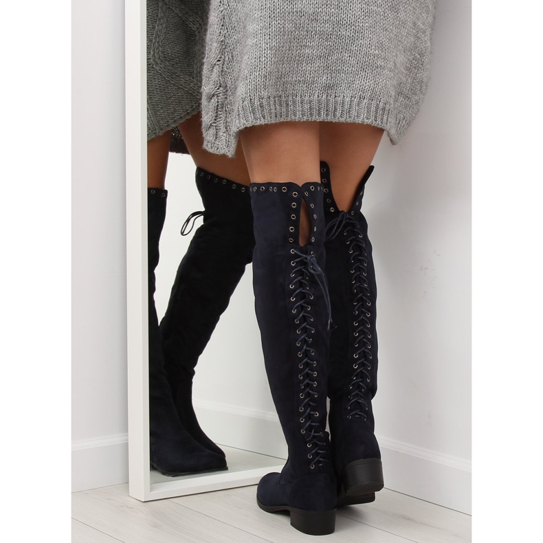 Marinblå musketerskor LS182 2