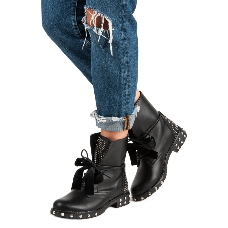 Lucky Shoes Rocky boots arbetar svart 2