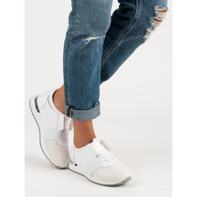 Slip-on sportskor vit 2