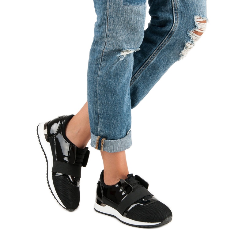 Slip-on sportskor svart 2