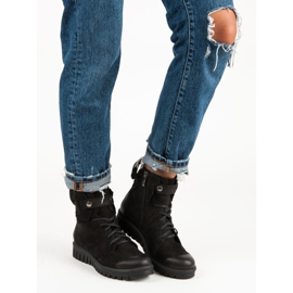 Svarta VINCEZA Workers stövlar 1