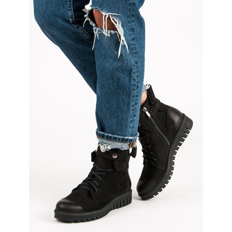 Svarta VINCEZA Workers stövlar 2