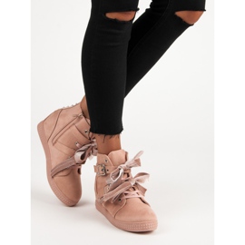 Super Me Rosa sneakers med rosetter 1