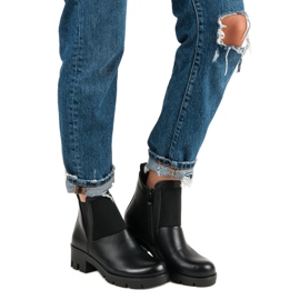 Svarta vinceza högklackade stövlar 1