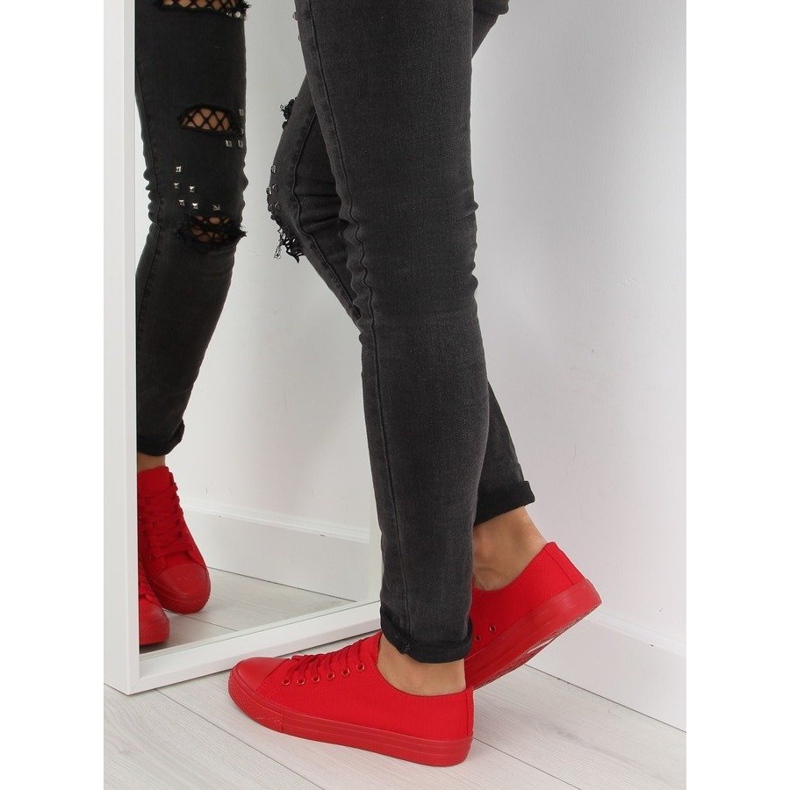 Röda monocolour sneakers för kvinnor NB176 Big Red 2