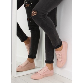 Dam sneakers monocolour pulverrosa NB176 Orangepink 1