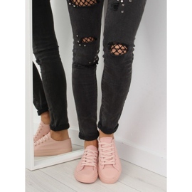 Dam sneakers monocolour pulverrosa NB176 Orangepink 2