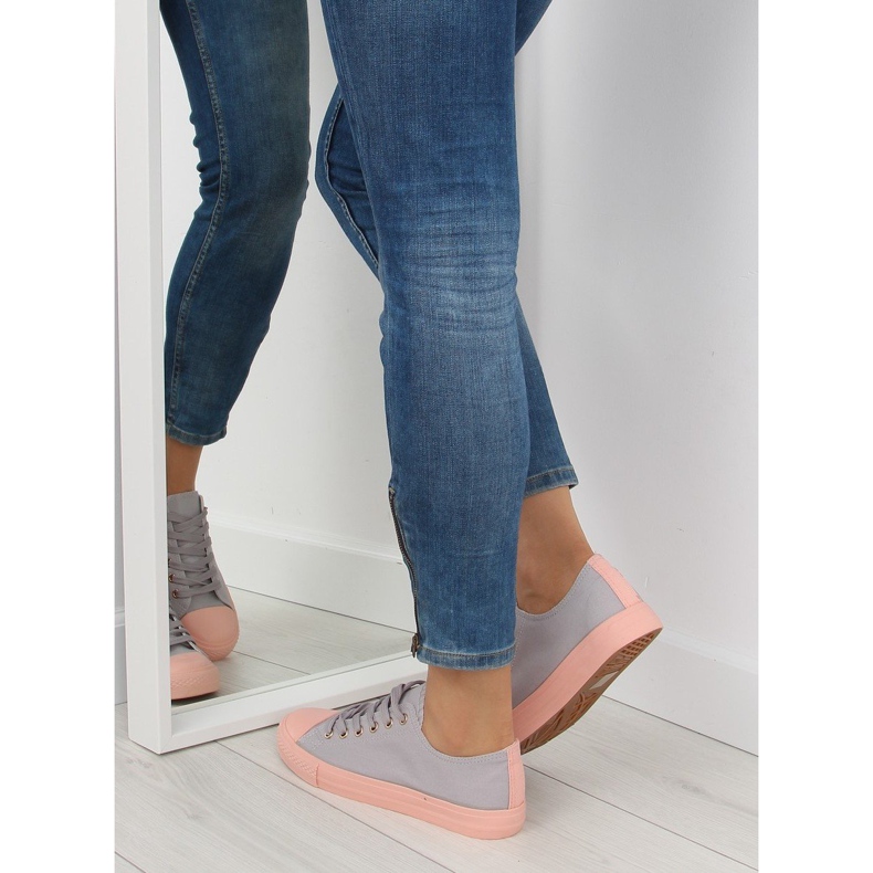Grå och rosa damskor SN97P GRÅ / ROSA 1