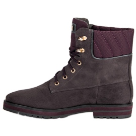 Lucky Shoes Grå mockaarbetare 1