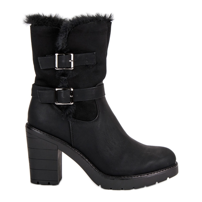 Varma stövlar på stolpen svart 1