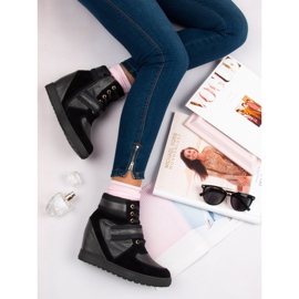 J. Star Kilskor med snörning svart 1