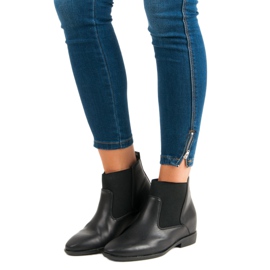 Lucky Shoes Trendiga Jodhpur -stövlar svart 2