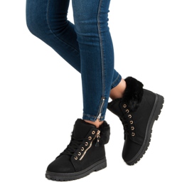 Varma, bundna fotkängor svart 2