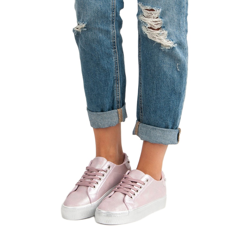 Sweet Shoes Trendiga sportskor rosa 2